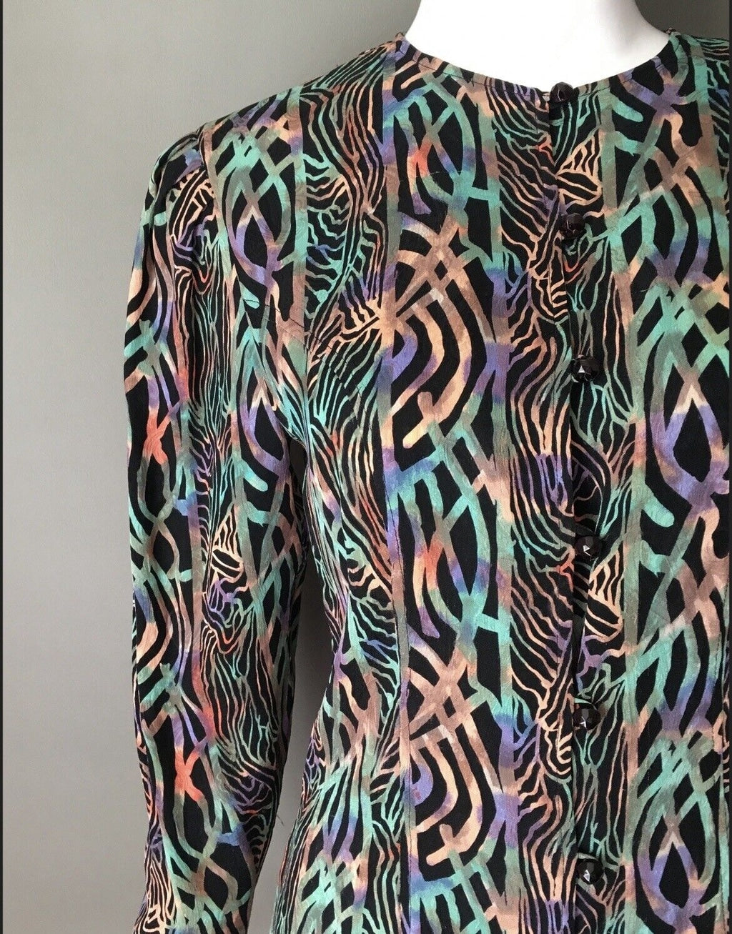 Vintage Silk Farm Top Blouse Size 4 Mint Condition