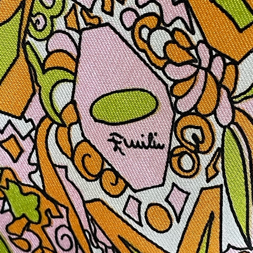 Vintage Emilio Pucci Silk Scarf 34 In Sq Good Condition